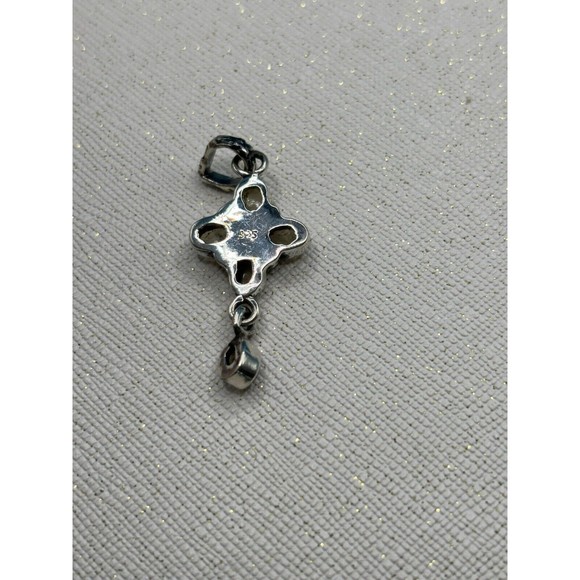 Small 1.25” Sterling Silver Ethiopian Opal Pendant - Great Gift for Child - Picture 8 of 9